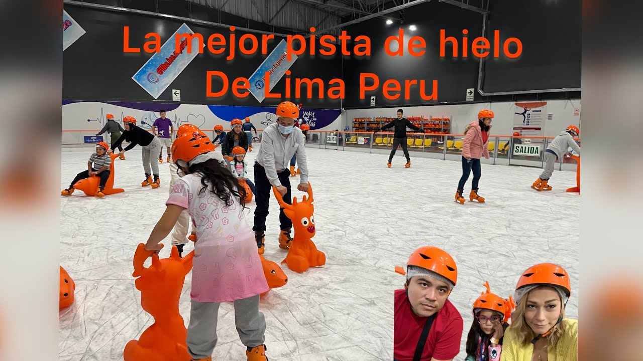 The ice EXPERIENCE en Plaza San Miguel/ la mejor pista de patinaje sobre hielo de Lima Peru.