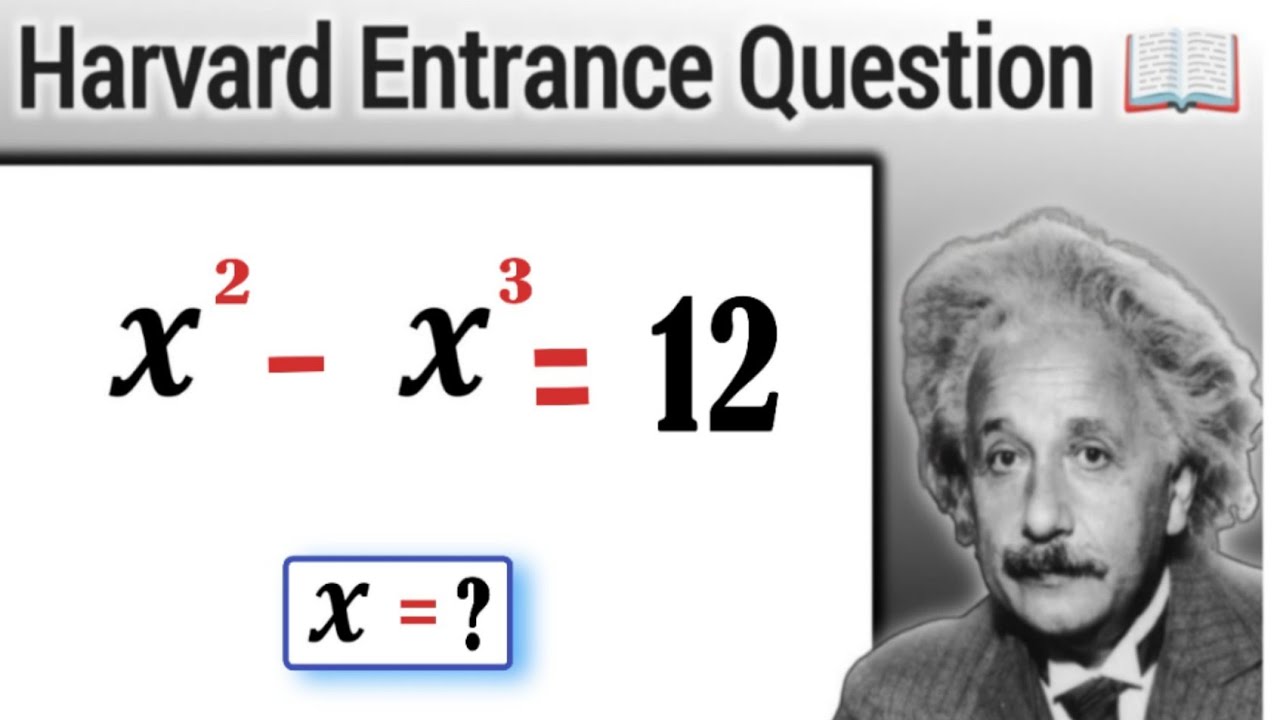 Harvard Math | Can You Pass Harvard  Entrance Exam??