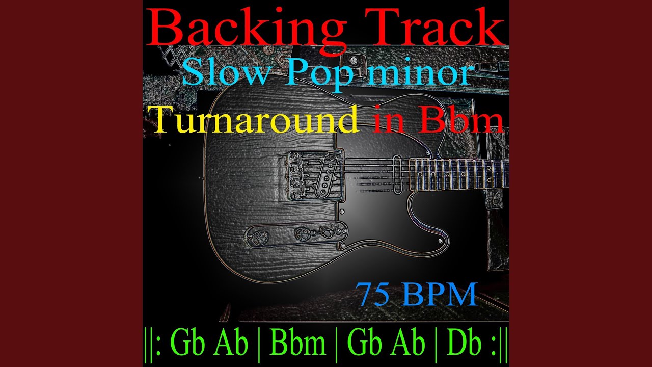 Backing Track Slow Pop minor Turnaround in Bbm