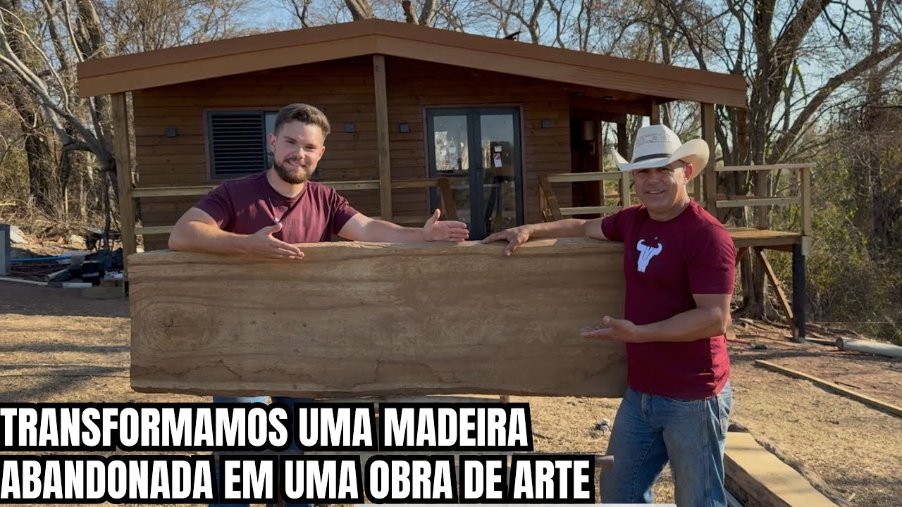 Comprei uma madeira de 40 anos e fiz isso na cabana do Rick