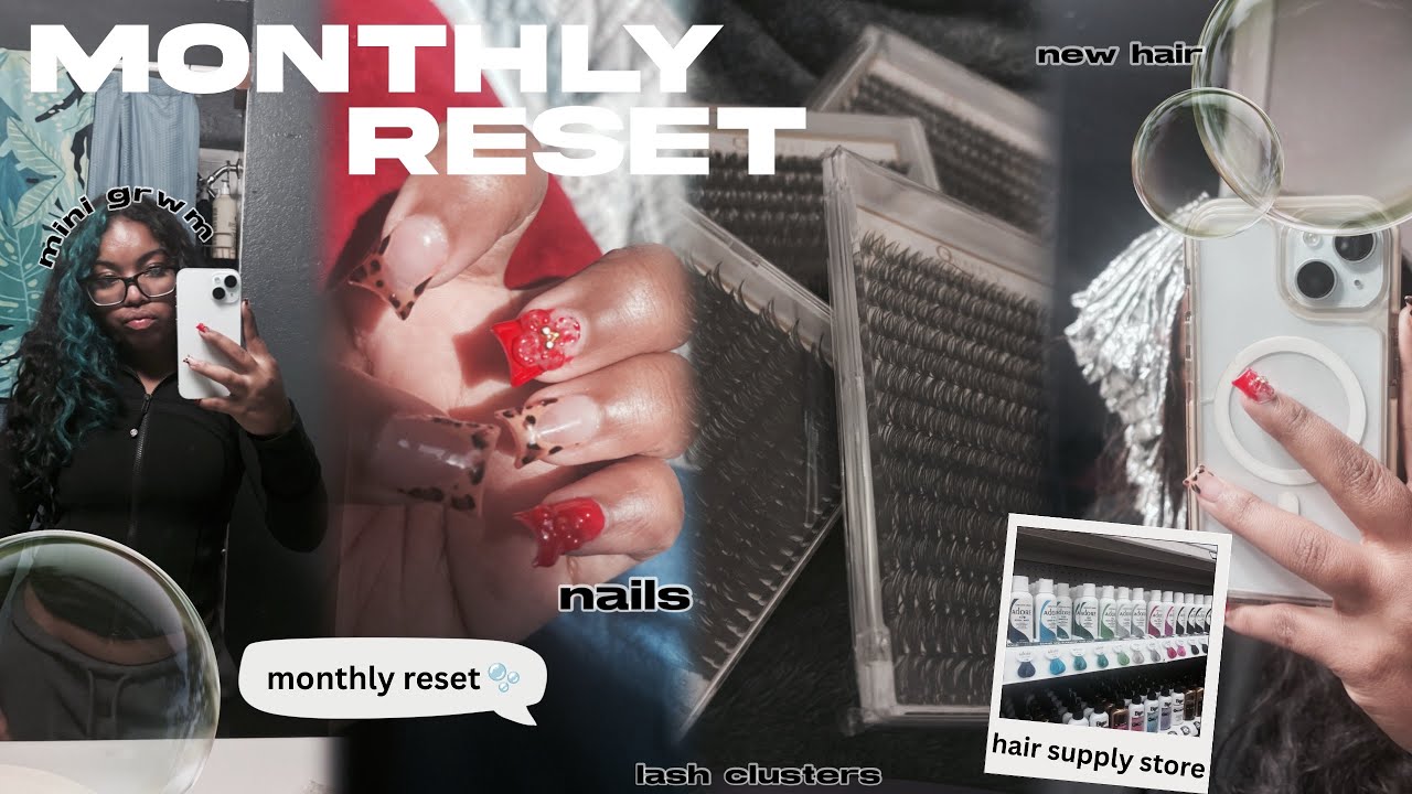 JANUARY MONTHLY RESET |hair,nails,supply store,mini grwm
