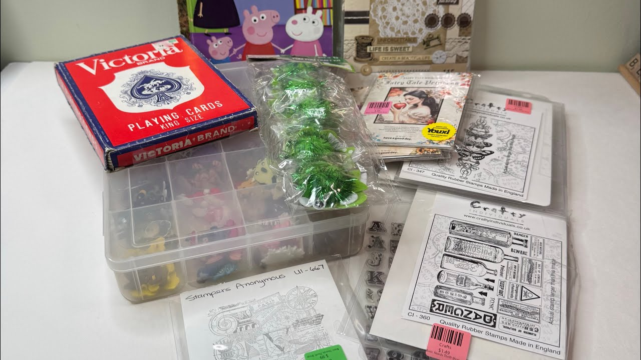 Unique stamp Finds - Crafty Thrift Haul