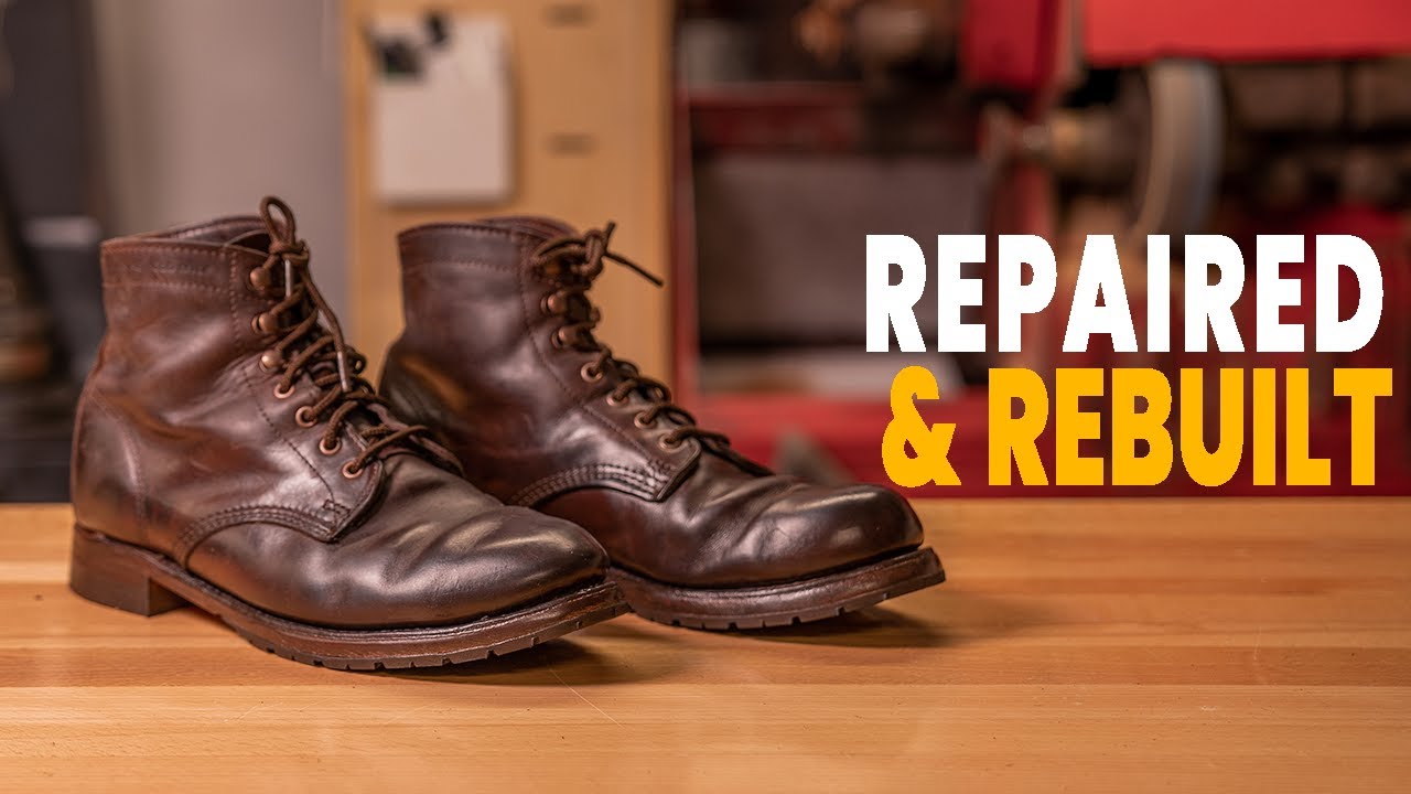 Process of Repairing Vintage Leather Boots | Wolverine 1000 Miles
