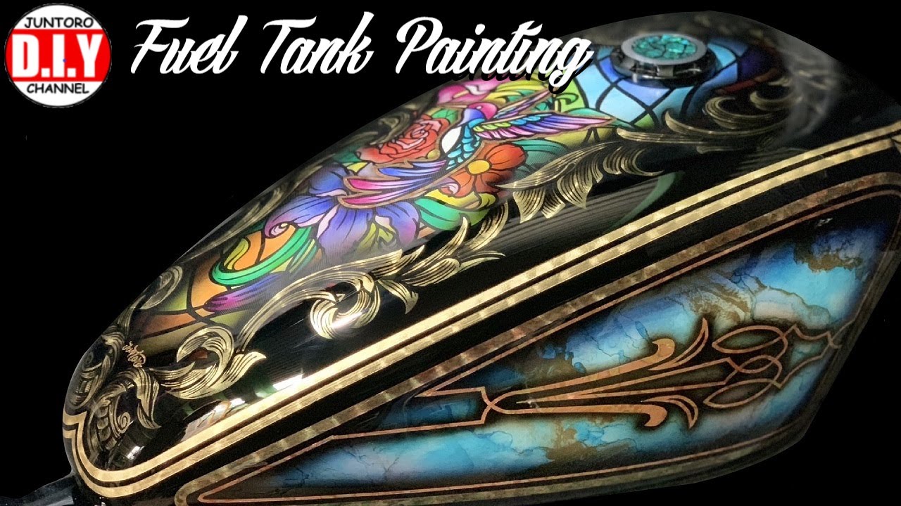 【カスタムペイント】How to Spray Painting Fuel Tank【ハーレー】