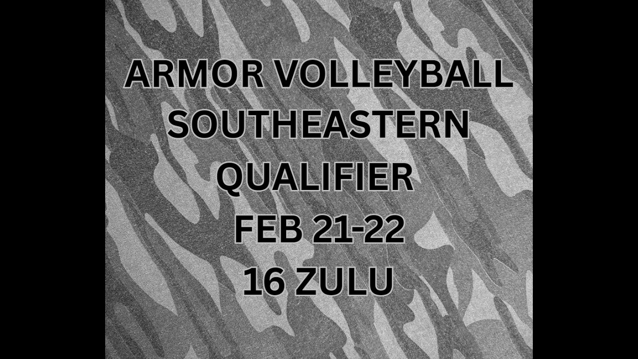 Armor 16 zulu ESVC 16 black- Silver Bracket Championship Match: Southeast Qualifier- Atlanta, Ga