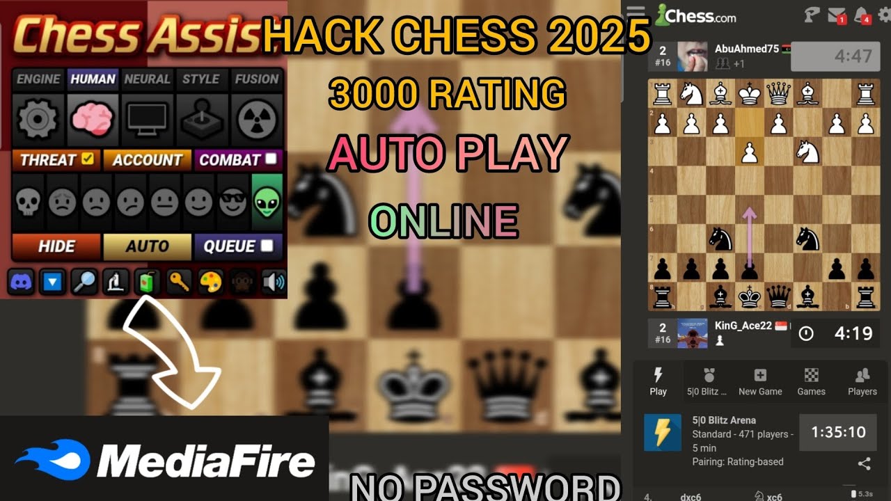 HACK CHESS.COM || AUTO PLAY ASSISTBOT ANDROID - NO PASSWORD