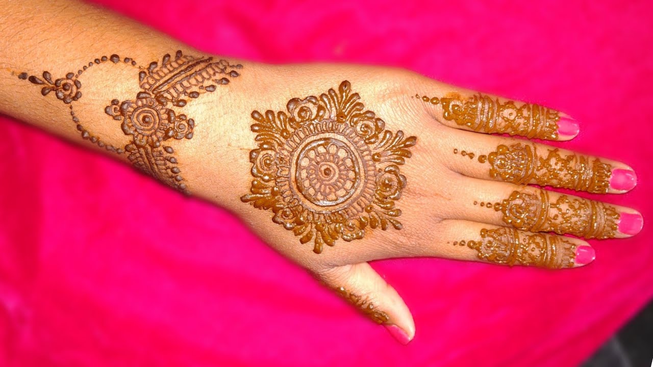 Gol mehndi design | new mehndi designs |  2026 ka new mehndi design |  back hand mehndi design