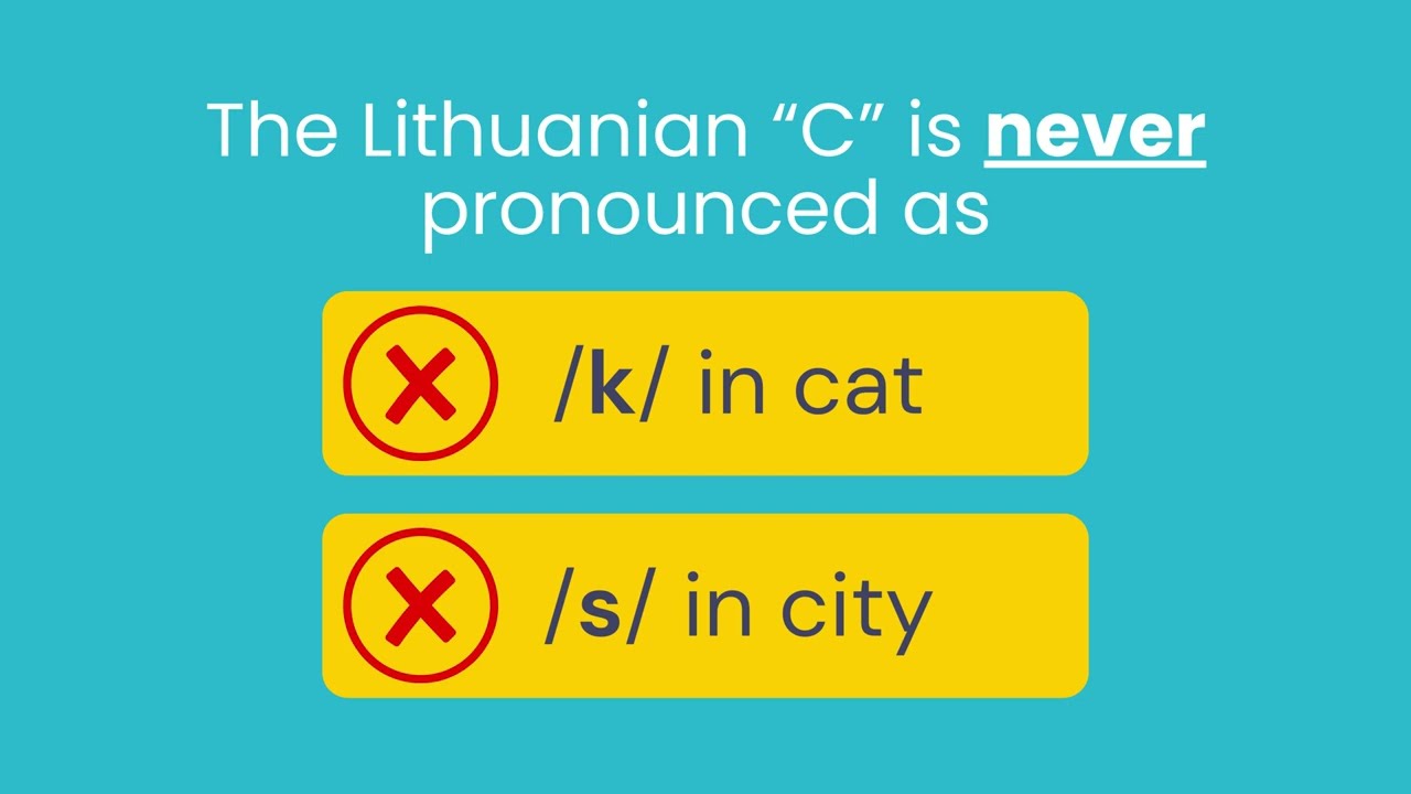 Are You Pronouncing the Lithuanian Letter &ldquo;C&rdquo; Correctly? 🇱🇹