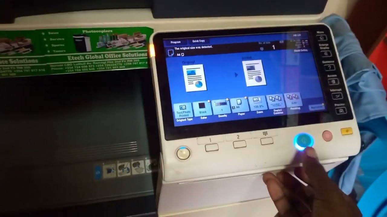 How to Use Konica Minolta bizhub 364e( TCP IP address setting, - Scan using Flash,)