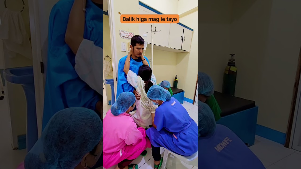 give birthvertical labor together with father  #mama #mother #bumil #hamil #melahirkan #philippines