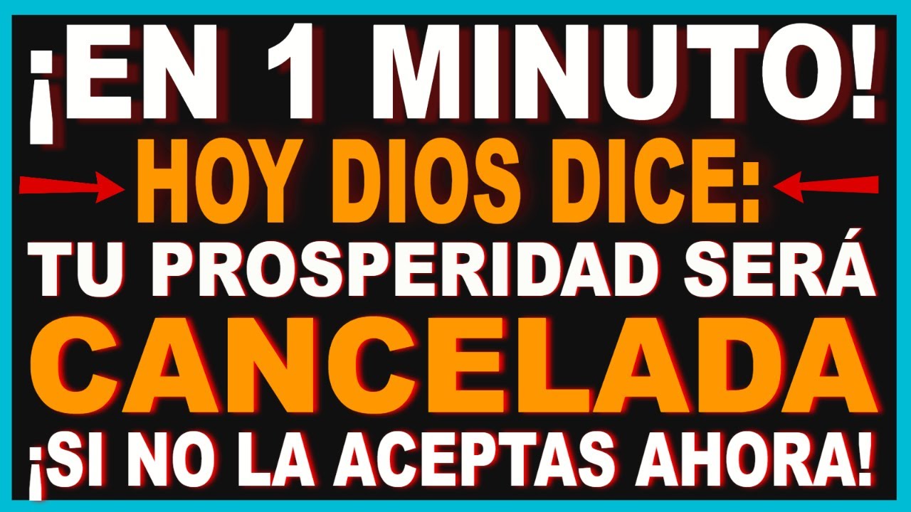 ❗ DIOS DICE: NO SOPORTO MÁS TU ESCASEZ — LA PROSPERIDAD ES TUYA AHORA