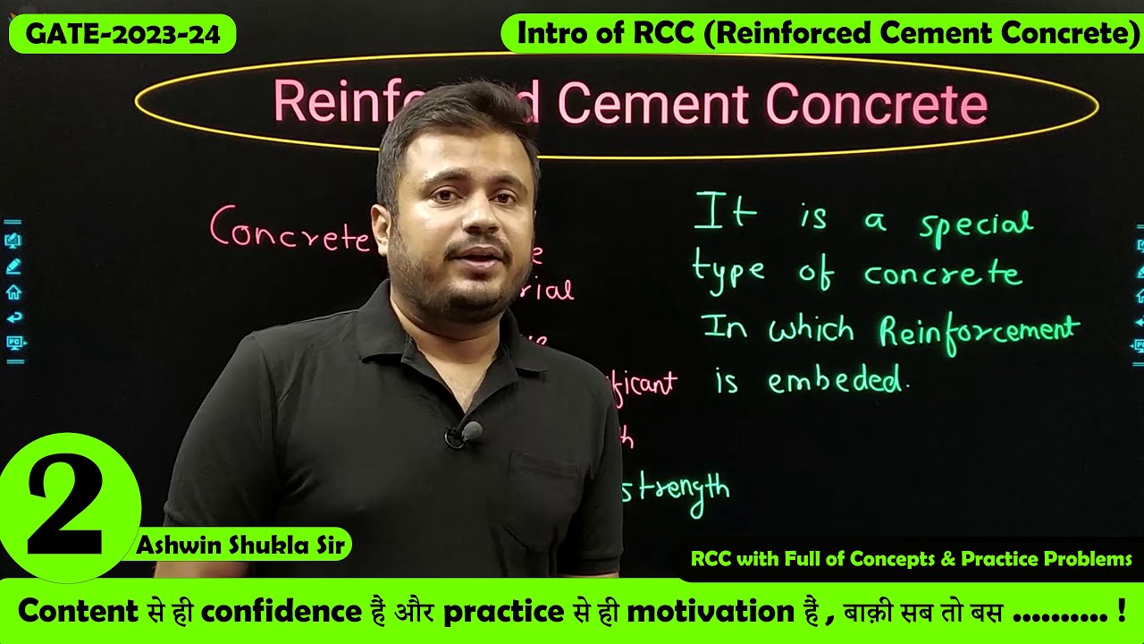 Lec 02 Introduction of RCC (Reinforced Cement Concrete) || Download Civil-Centrick App || GATE-2023
