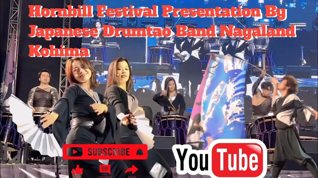 Hornbill Festival Presentation By Japanese Drumtao Band Nagaland Kohima