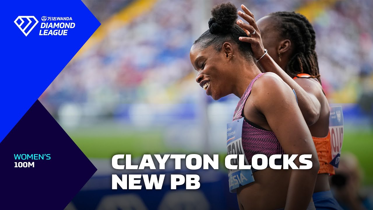Jamaica's Tia Clayton wins 100m on Diamond League debut in Silesia - Wanda Diamond League 2024