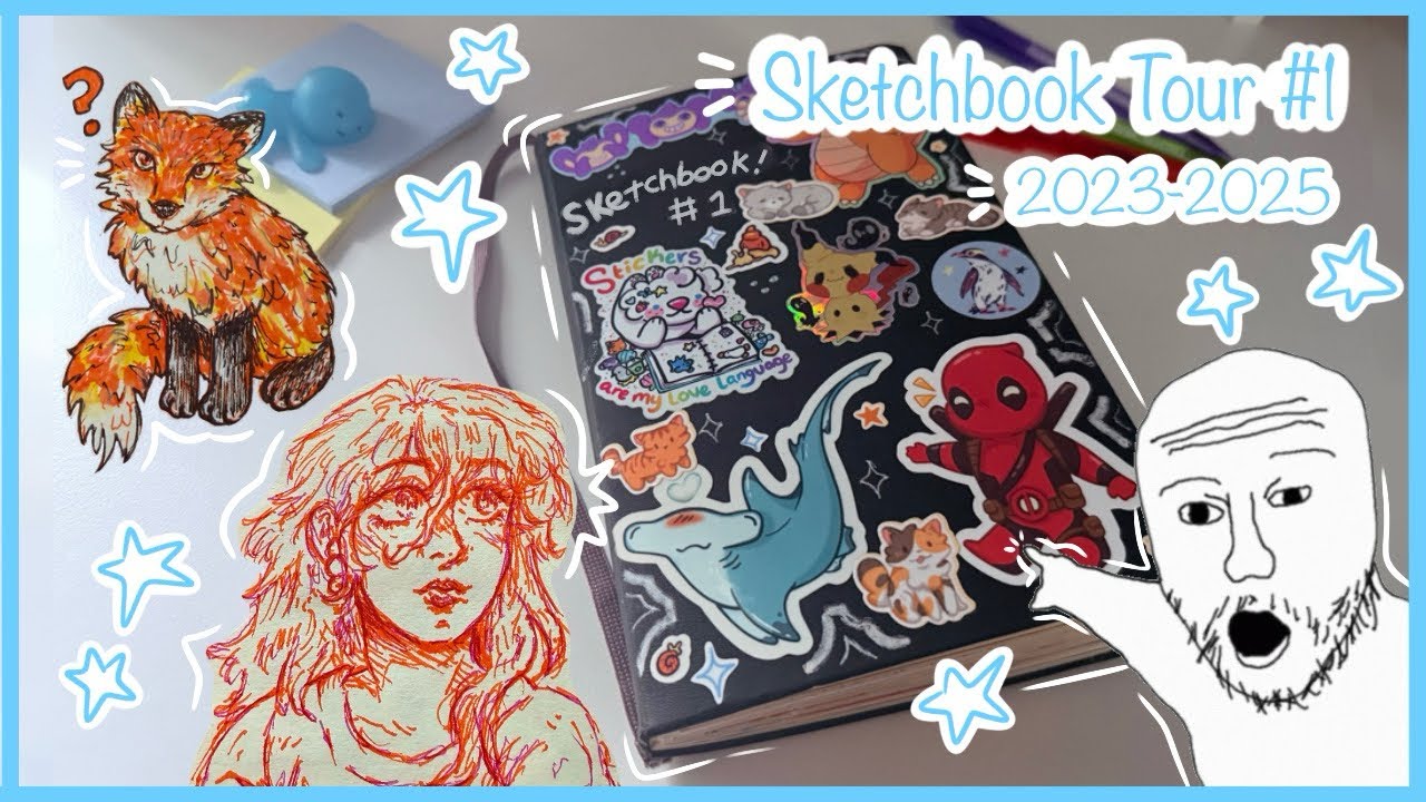 Sketchbook #1 Full Tour! - First Video EVER!