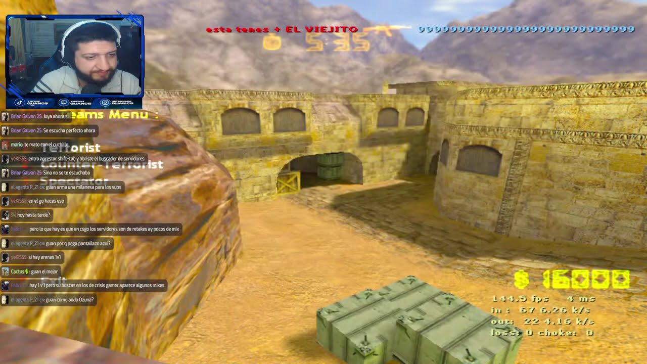 SALE CS16 EN 2026 !! ESTAMOS EN VIVO EN TIKTOK TWICHT  Y KICK !CS !CFG !PARAMETROS !IP