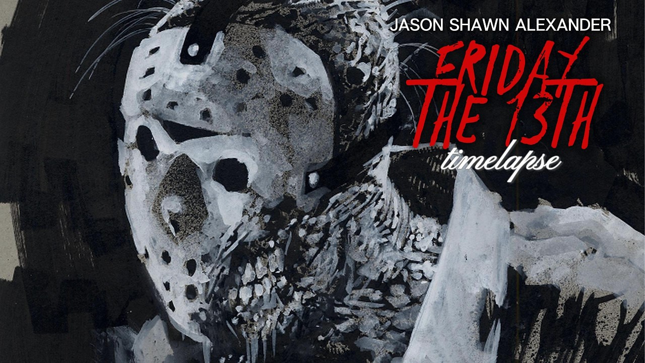 Jason Voorhees - Friday the 13th - Drawing Timelapse