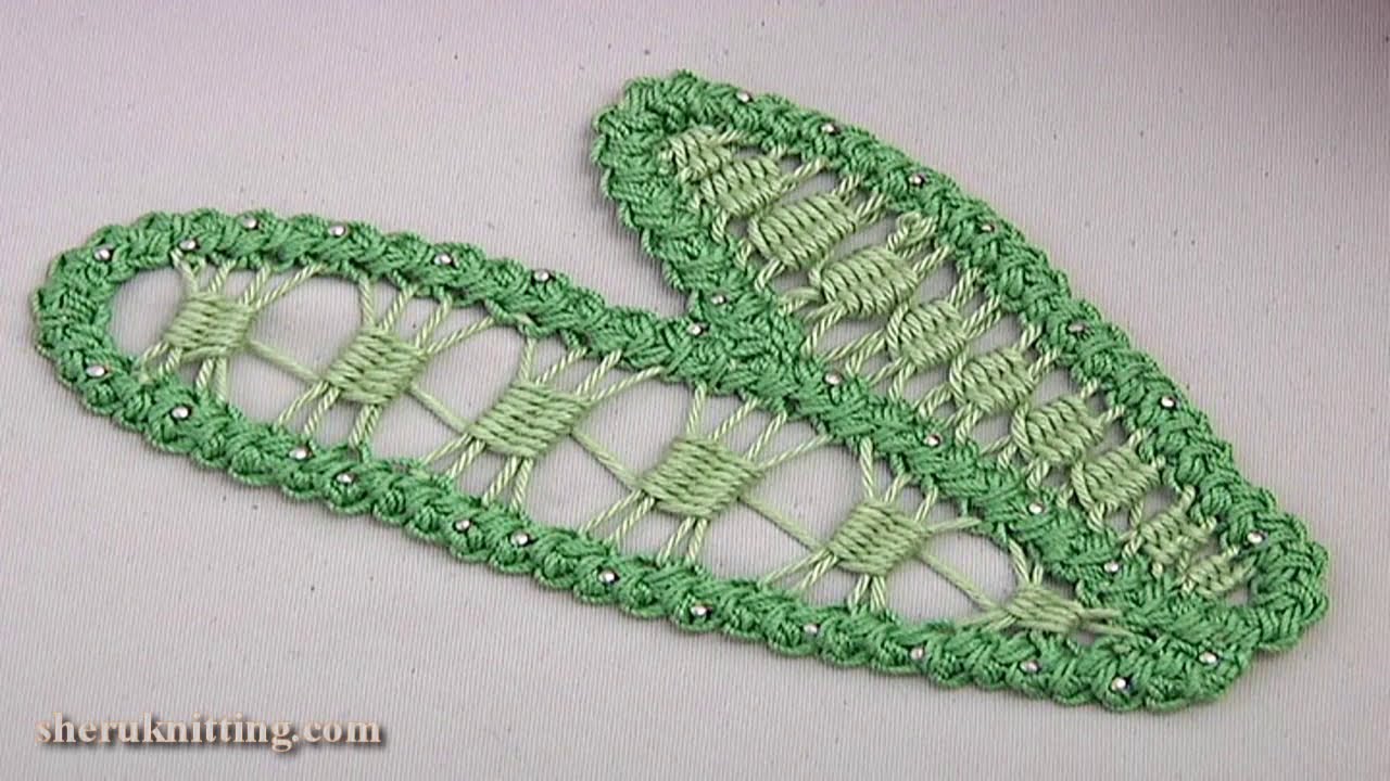 Romanian Point Lace Filling Stitches Tutorial 76 Crochet Leaf