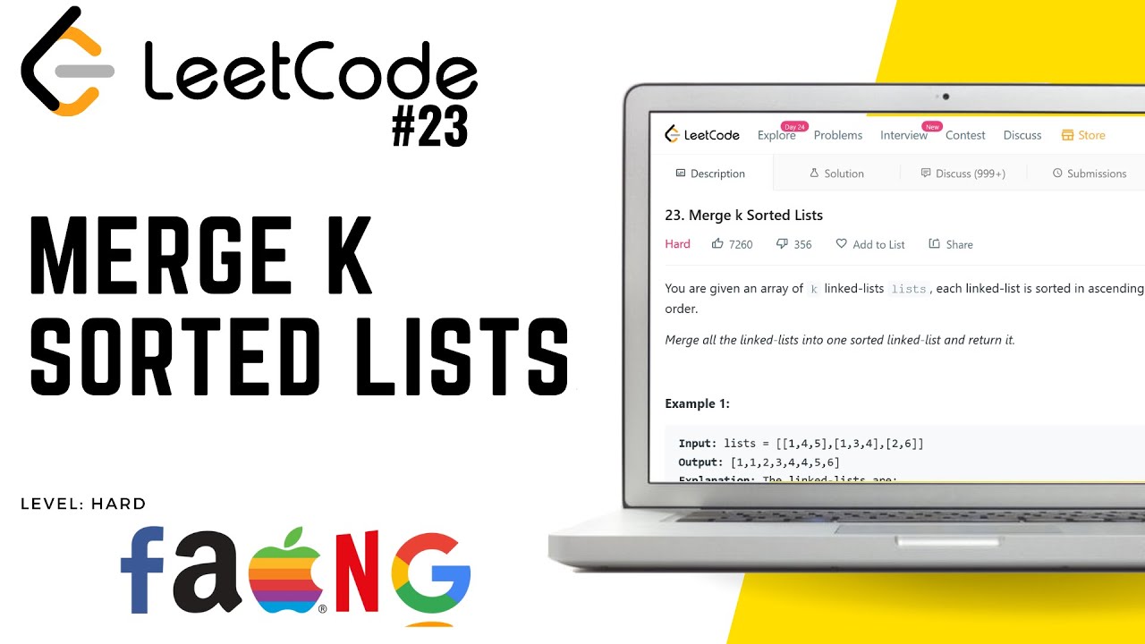 23. Merge k Sorted Lists | Leetcode Hard
