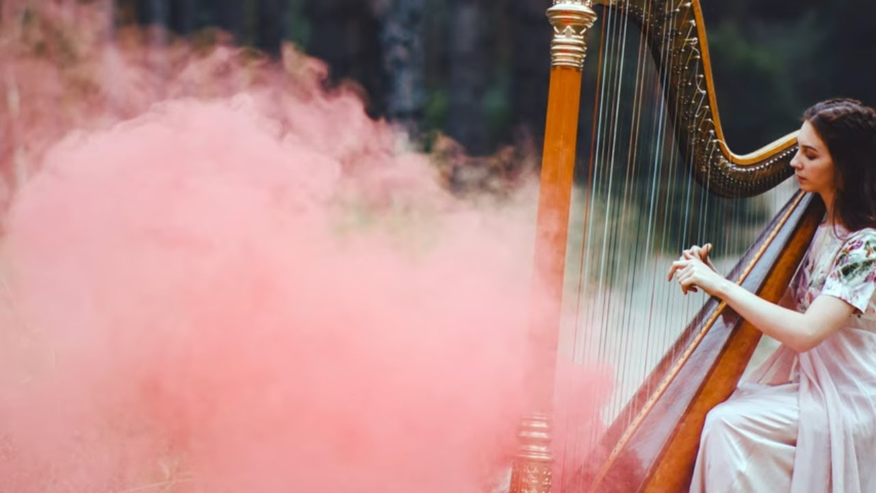 Relaxing Background Music 😌 Harp Instrumentals