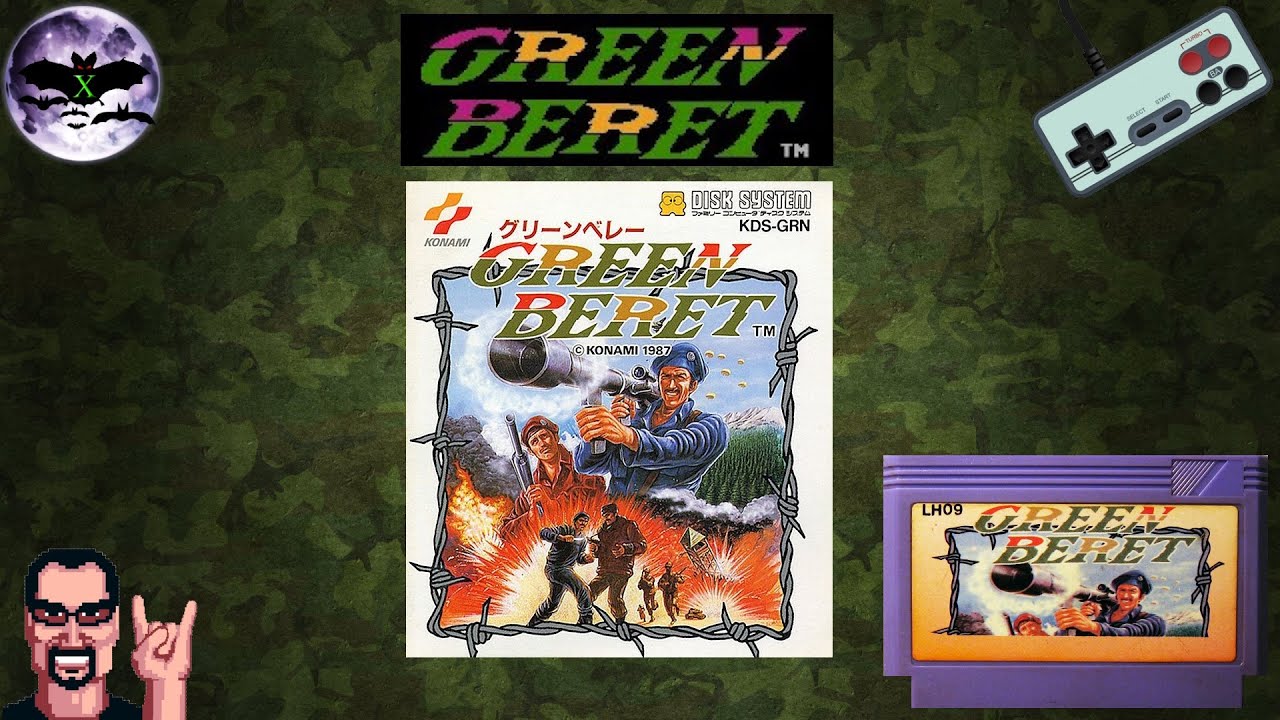 Green Beret прохождение (J) | Игра на (FDS, Famicom Disk System, 8 bit) Стрим RUS