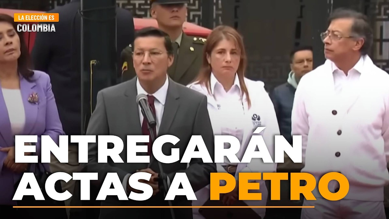 Registrador anuncia que entregará al presidente Petro copia de todas las actas electorales