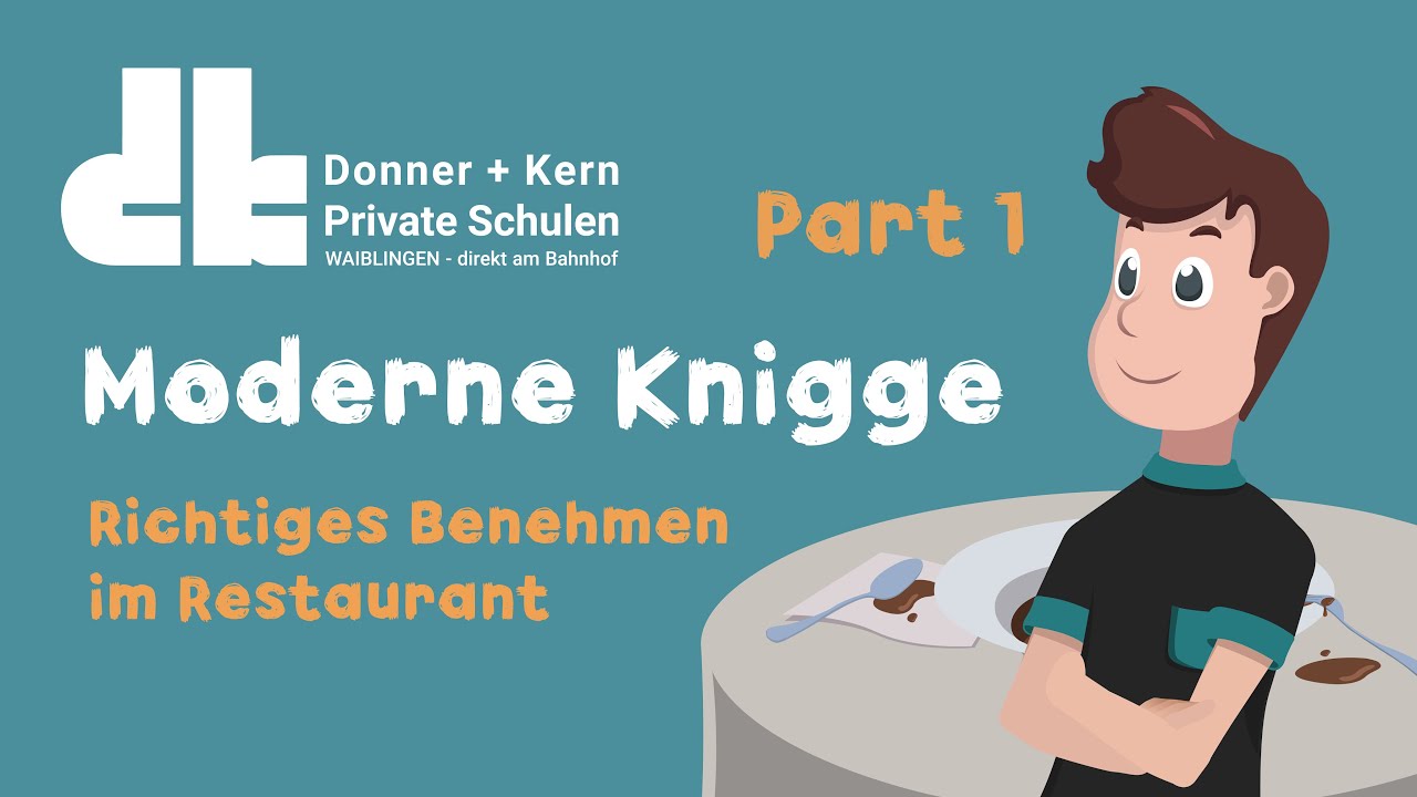 Moderne Knigge || Richtiges Benehmen im Restaurant - Part 1