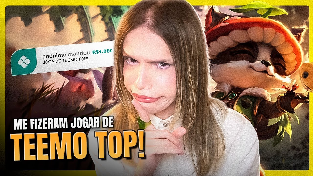 PAGARAM PARA EU JOGAR DE TEEMO TOP | TEEMO TOP GAMEPLAY | League Of Legends