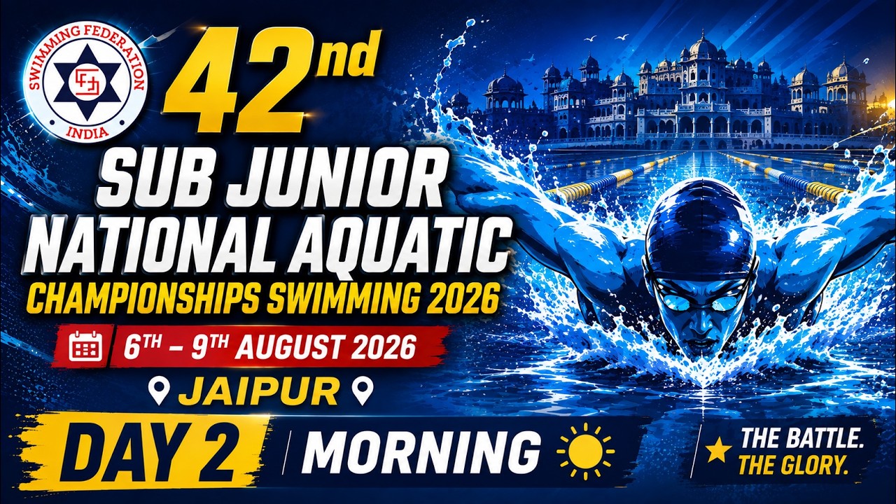 42nd Sub Junior National Aquatic Championships Swimming 2026 I Jaipur I Day 2 I Morning