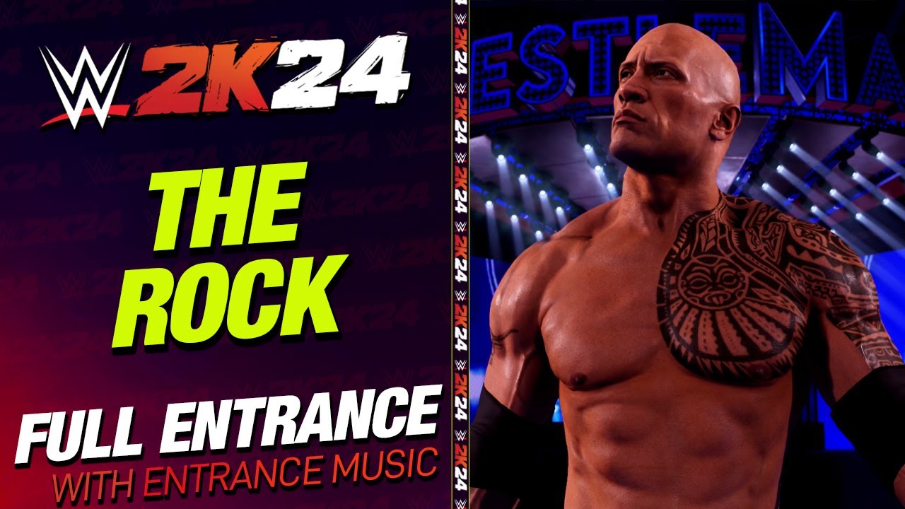 THE ROCK WWE 2K24 ENTRANCE - 