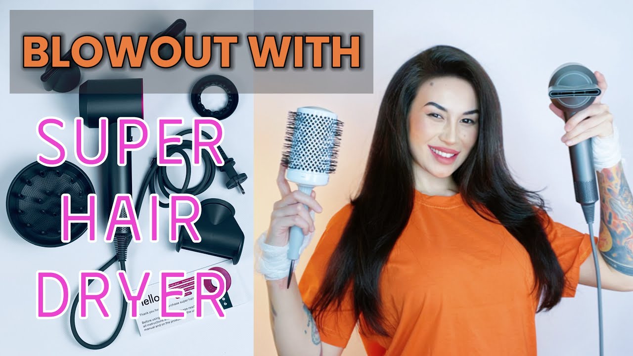 Укладка на брашинг феном Super Hair Dryer. Olivia Garden | How to blowout with the Super Hair Dryer