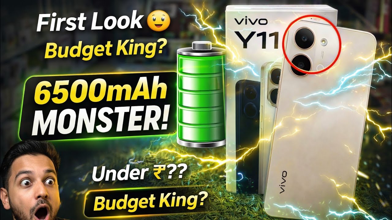 Vivo Y11 5G First Look & 6500mAh Big Battery 🔋 Full Review ⚡⚡