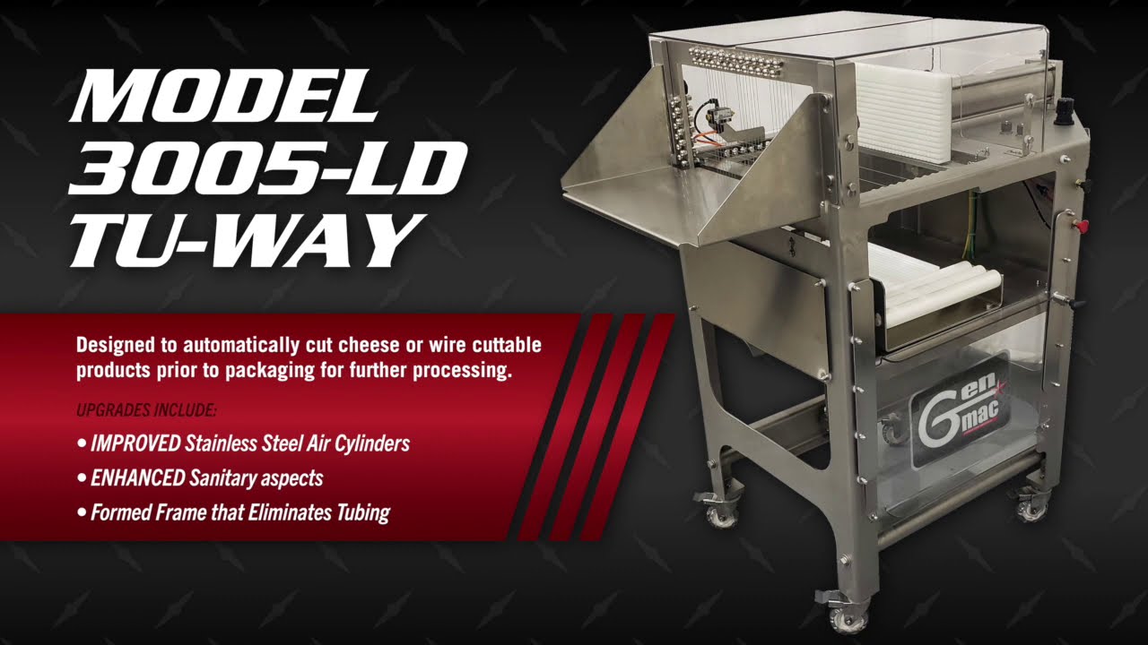 GENMAC's New Model 3005 LD TU WAY Cheese Cutter