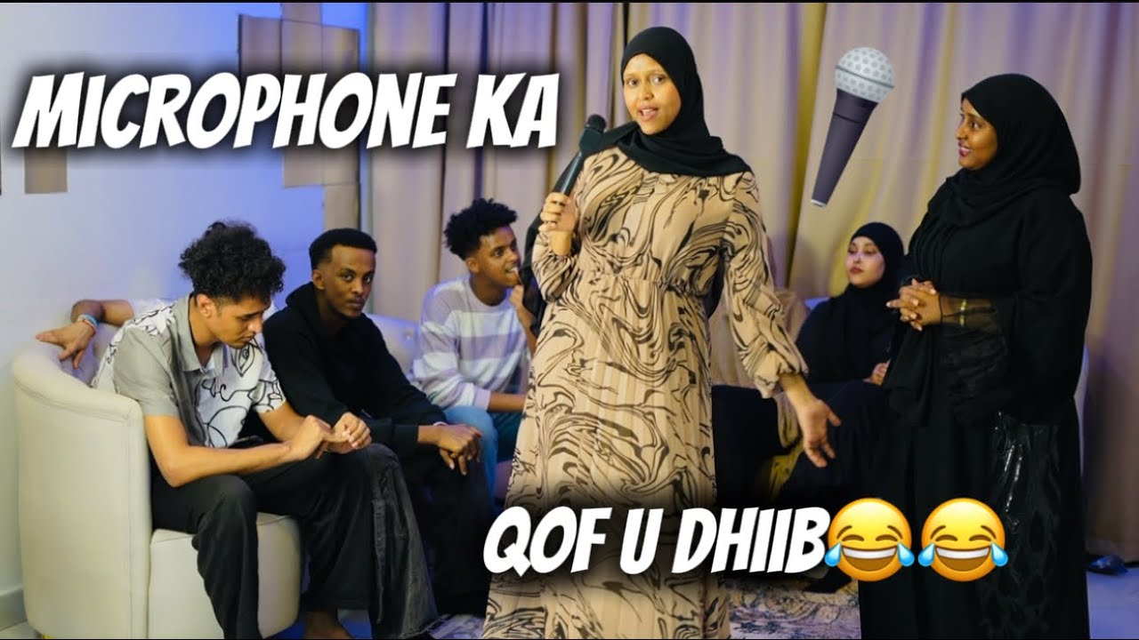 MICROPHONE KA QAF U DHIIB CHALLENGE FUNNY QOSOL IYO QARAXO😂😂😂