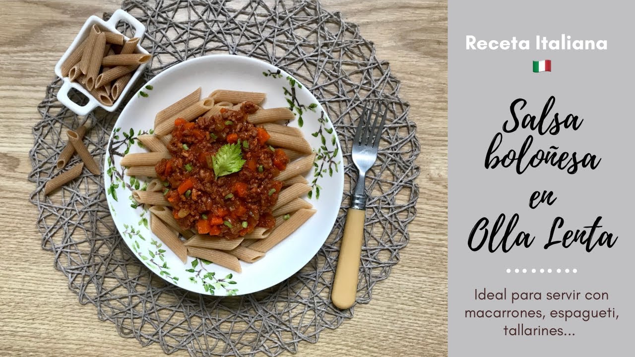 Cómo hacer SALSA BOLOÑESA en CROCKPOT u OLLA LENTA🍝 Receta Italiana ¡Muy FÁCIL!