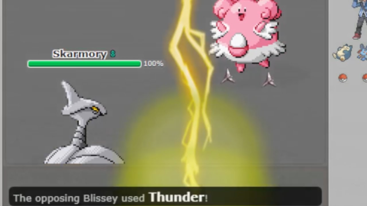 Their Blissey's Using Thunder