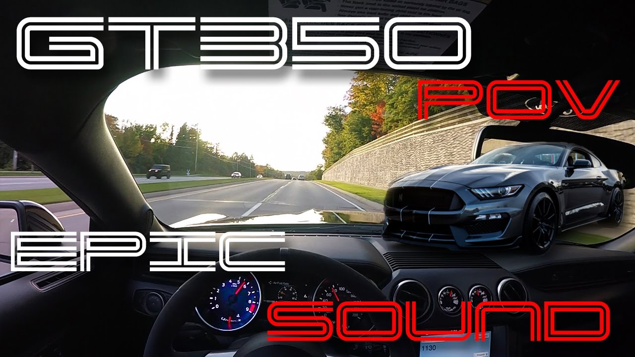 Shelby GT350 POV Accelerations Epic Sound!