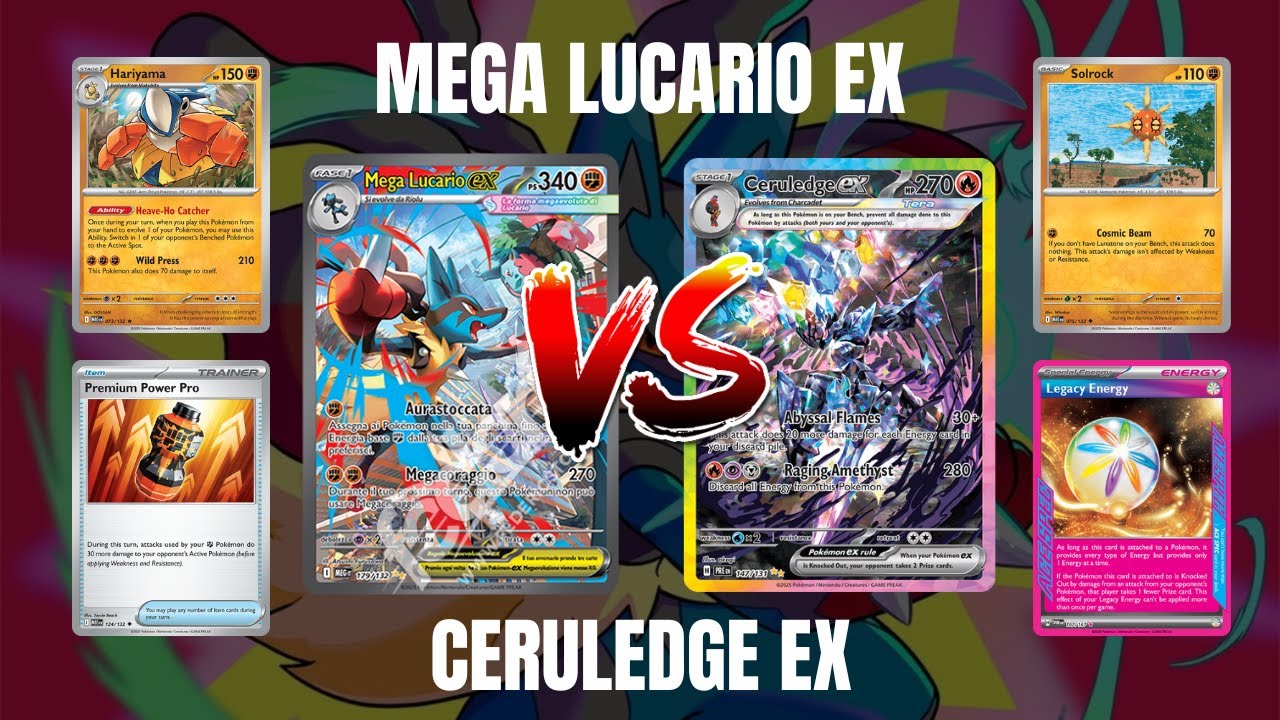🔥 CeruledgeEX vs MegalucarioEX | Análisis Completo de Liga Cup Bogotá