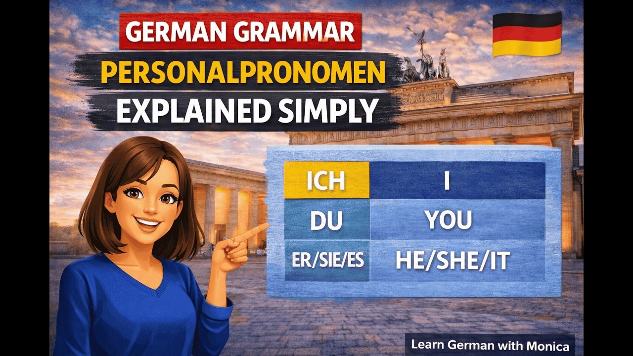 Video 6 German Grammar | Personalpronomen in German Explained Simply (A1)