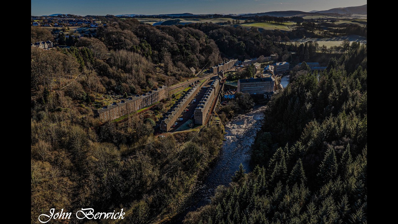 New Lanark Social Housing   Scotland 14 jan 2026  Mavic 4 Pro