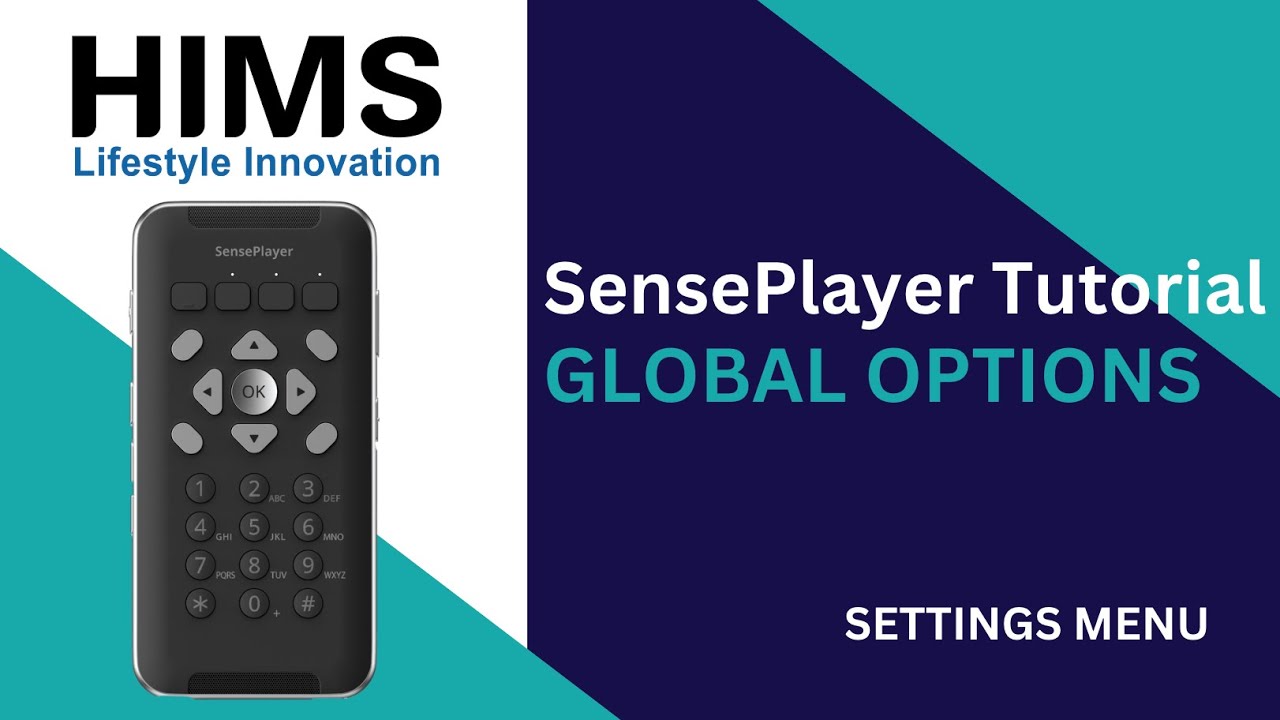 SensePlayer Tutorial: Global Options