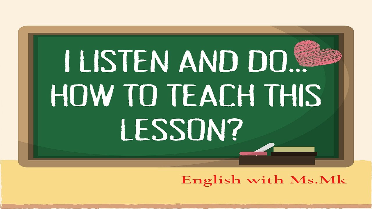 You won't have problems with teaching listening after watching this video. A detailed lesson plan!