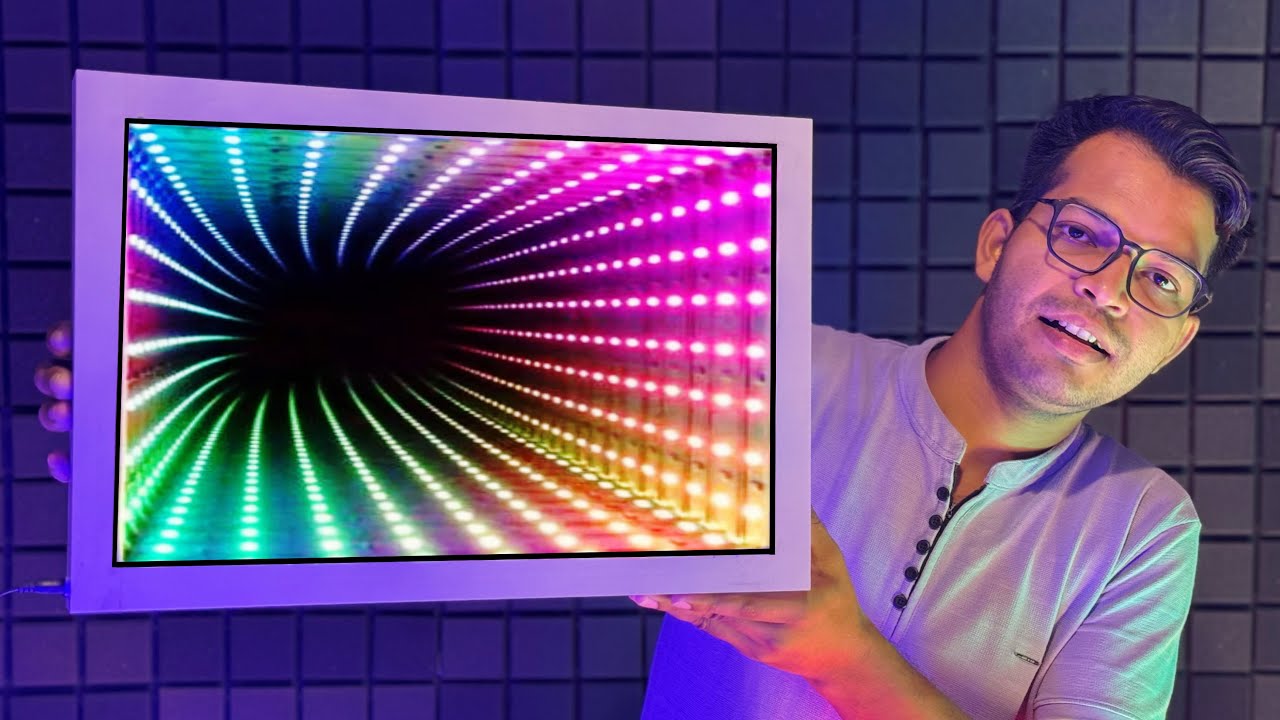 How To Make INFINITY MIRROR Light || Decoration Light kaise banaye