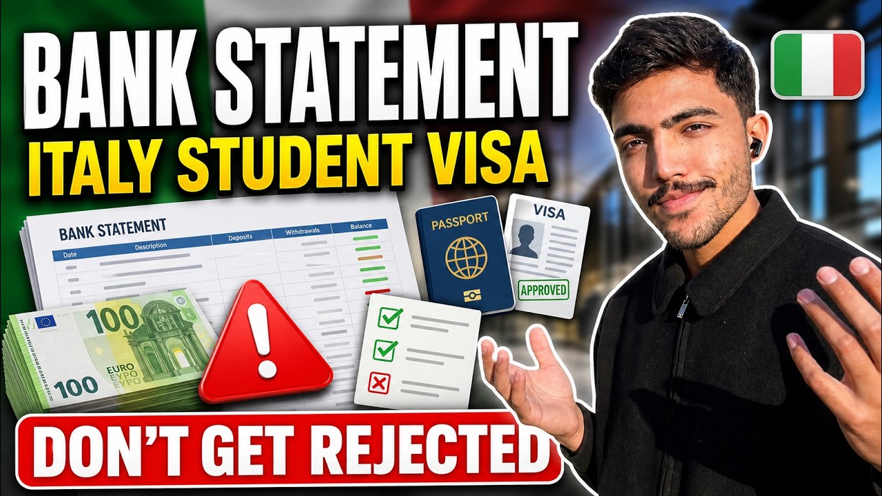 How to Maintain Bank Statement for Italy Student Visa 🇮🇹 | Complete Guide (No Rejection Tips)