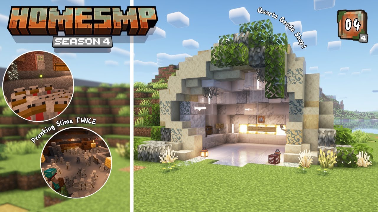 Building A Quartz Geode Shop and Pulling Pranks! | Home SMP Season 4 | Episode 4 | Minecraft 1.21.8
