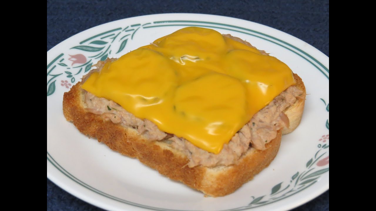 Tuna Melt Sandwich Cooked in the Toaster Oven~Easy Cooking