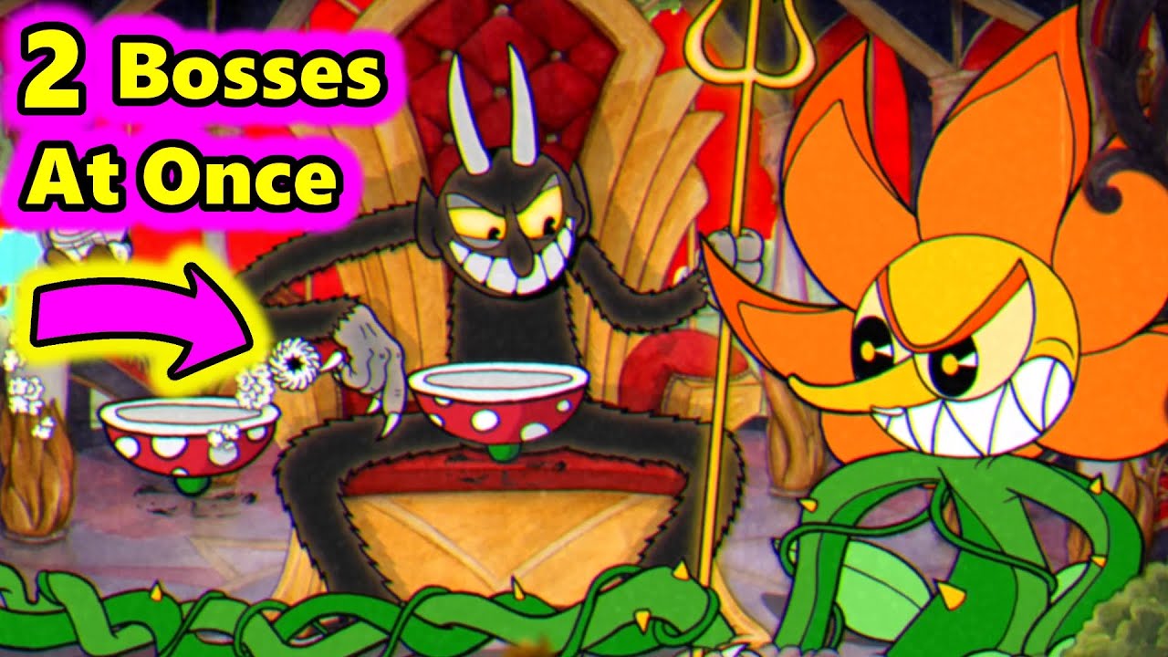 Cuphead - Fight 2 Bosses At Once COMPILATION