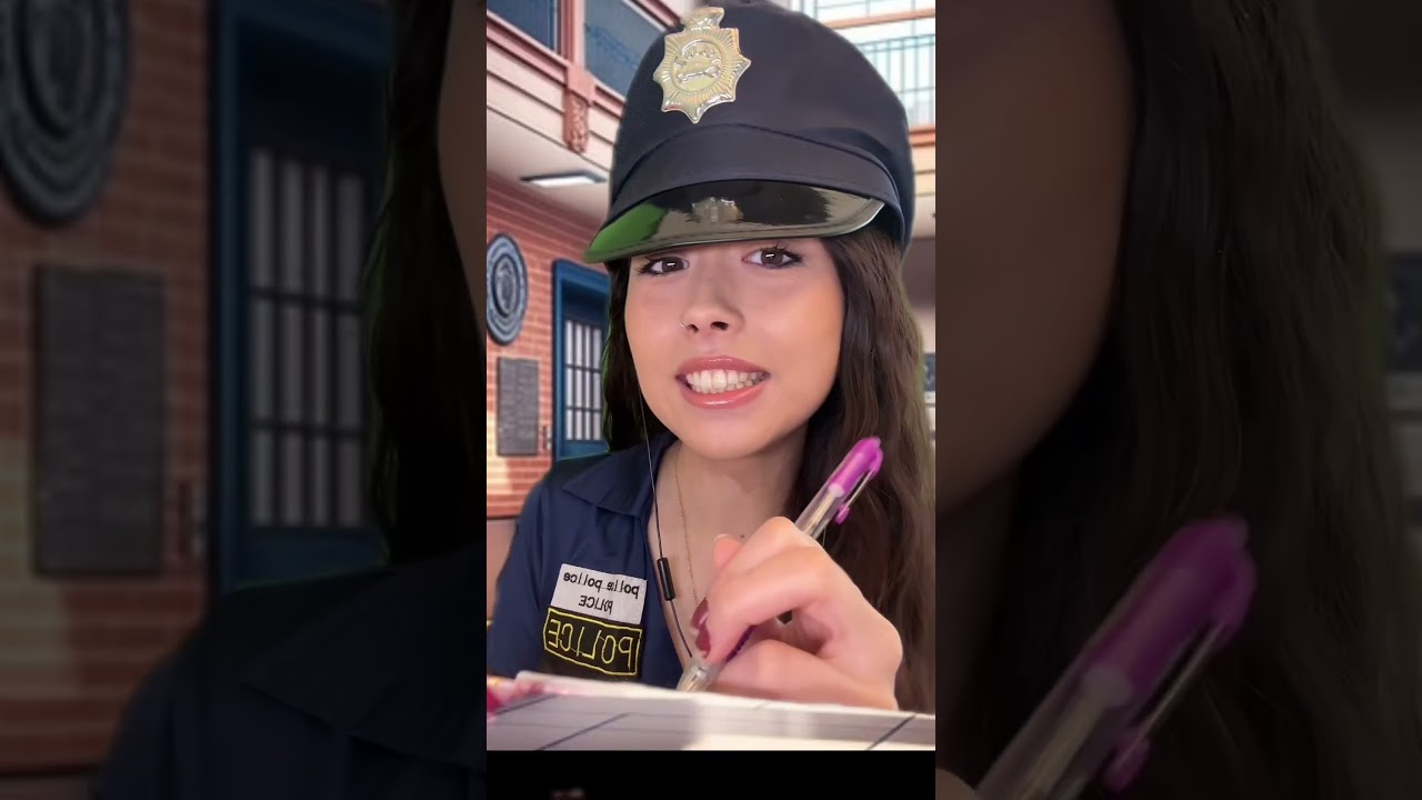 Asmr good cop/bad cop asmr roleplay asmr PART 2👮🏻&zwj;♀️🚓🚨 #Asmr #funnyasmr #asmrpersonalattention