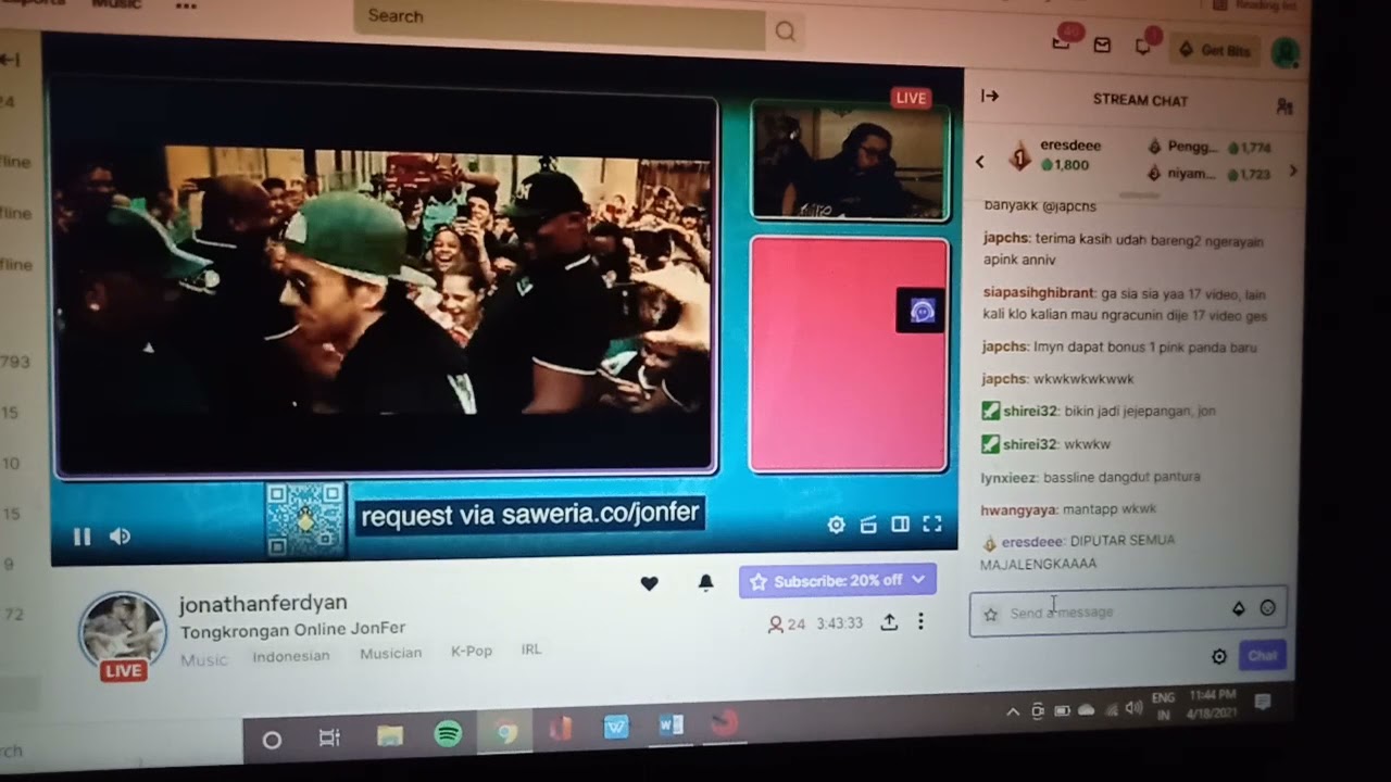 Jaming di Twitch Jonathan Ferdyan