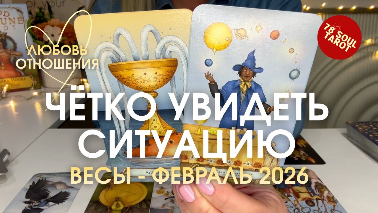 ВЕСЫ Любовь/Отношения : ЧЁТКО УВИДЕТЬ СИТУАЦИЮ | Февраль 2026 таро прогноз